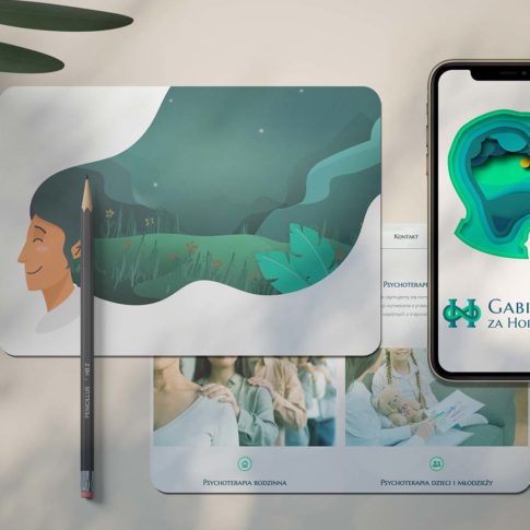 Gabinet terapeutyczny: projek strony internetowej, branding