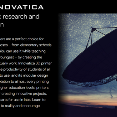 MAYAKI copywriting na stronę www dla INNOVATICA 3D /3