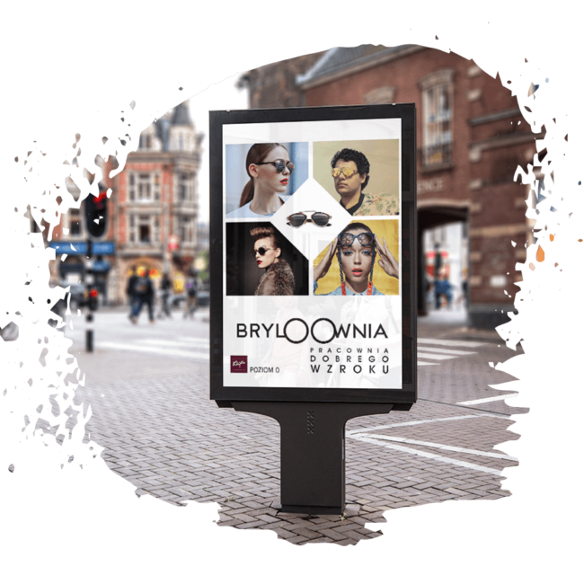 Bryloownia - projekt reklamy zewnętrznej MAYAKI